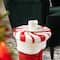 Glitzhome® 14.5"H Christmas MGO Peppermint Boot Stool or Accent Table